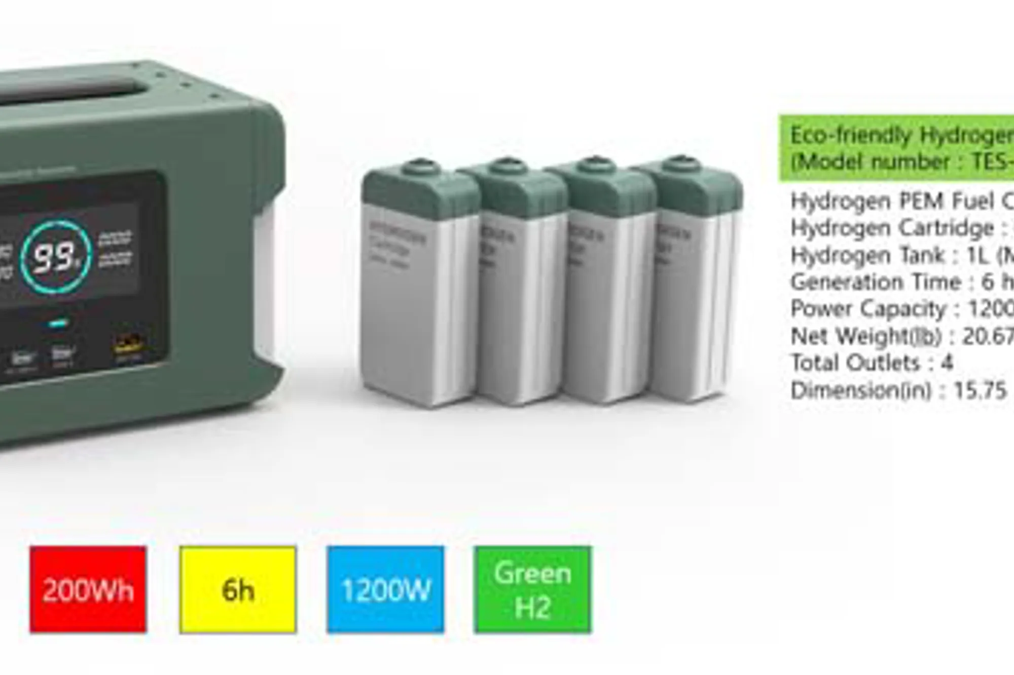 Eco friendly Hydrogen Fuel Cell Generator Eco friendly hydrogen fuel cell generator