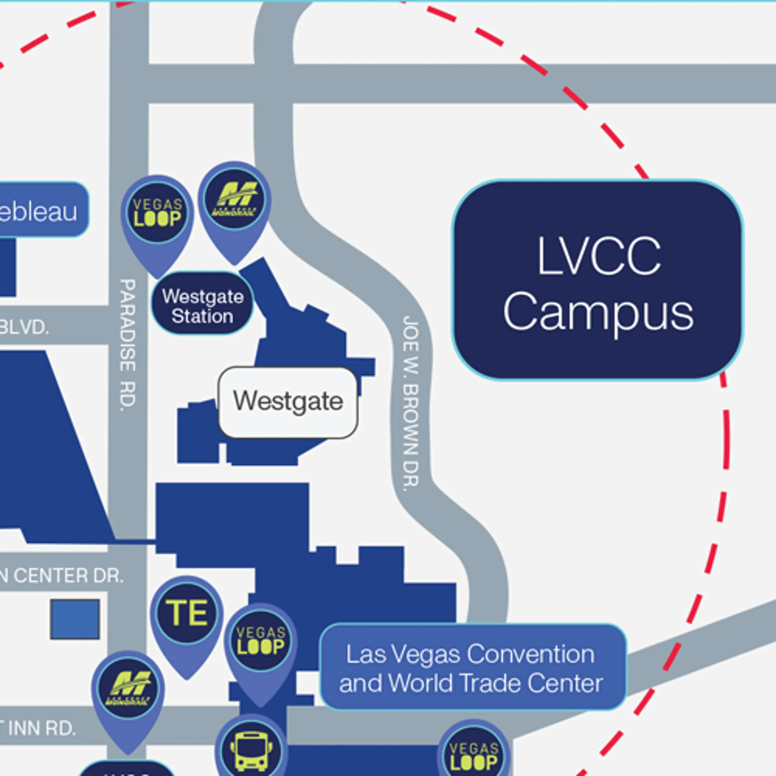 Lv Loop Map LVCC Campus