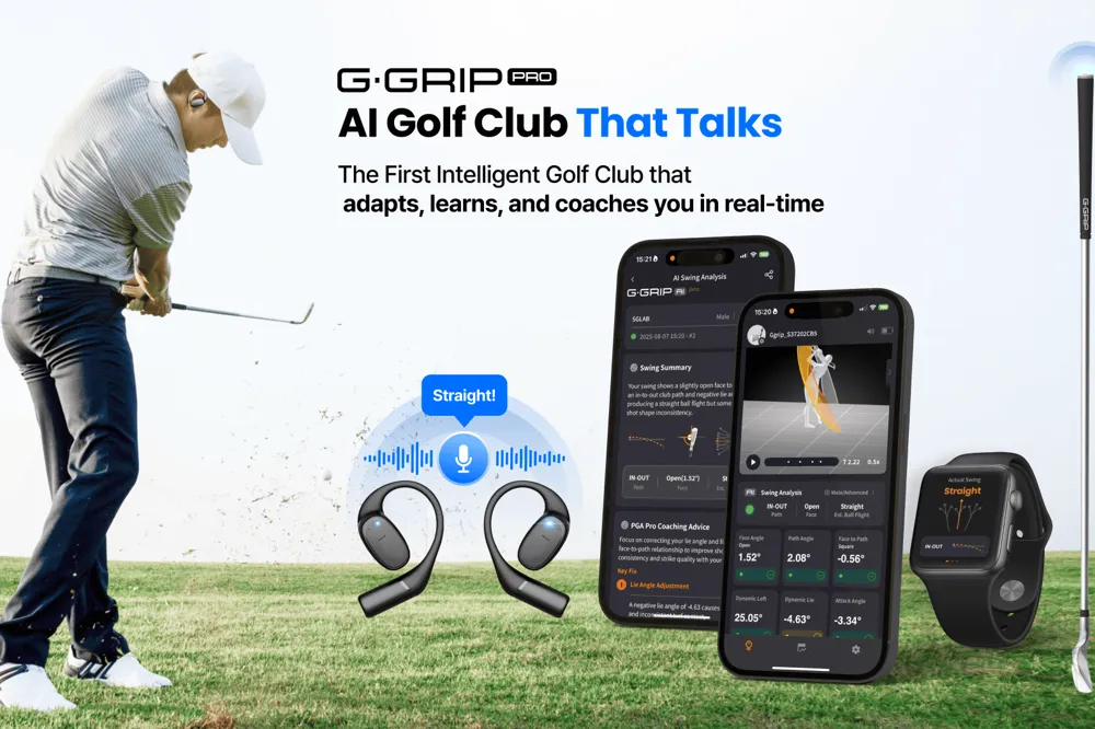 G-grip Pro,会说话的 AI 高尔夫球杆