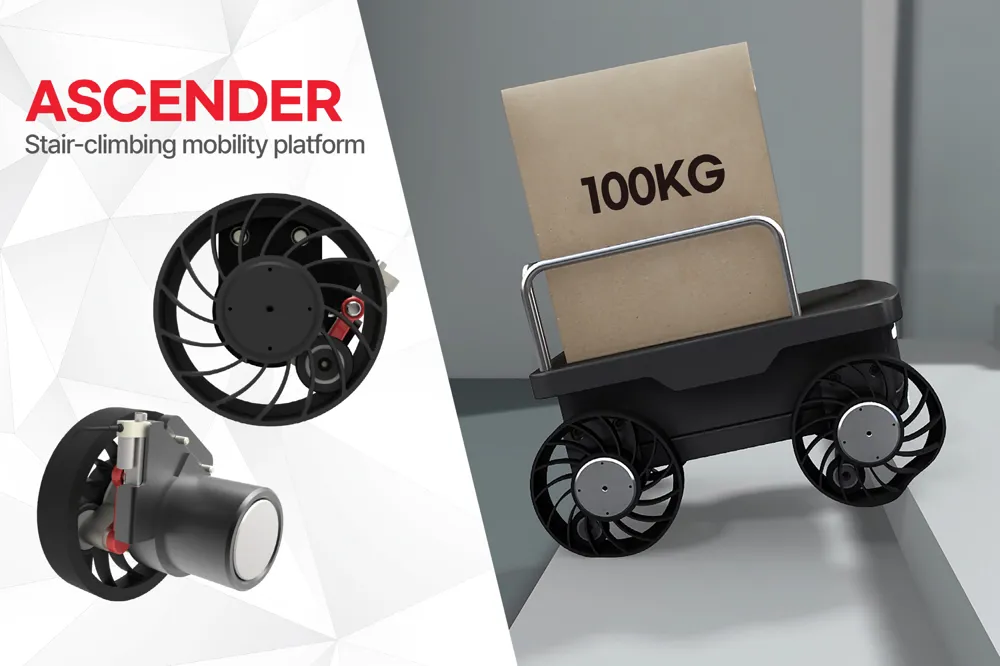 Ascender:AI就绪、执行器增强的城市及越野爬楼移动平台