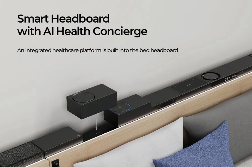 带 AI 健康管家的智能床头板