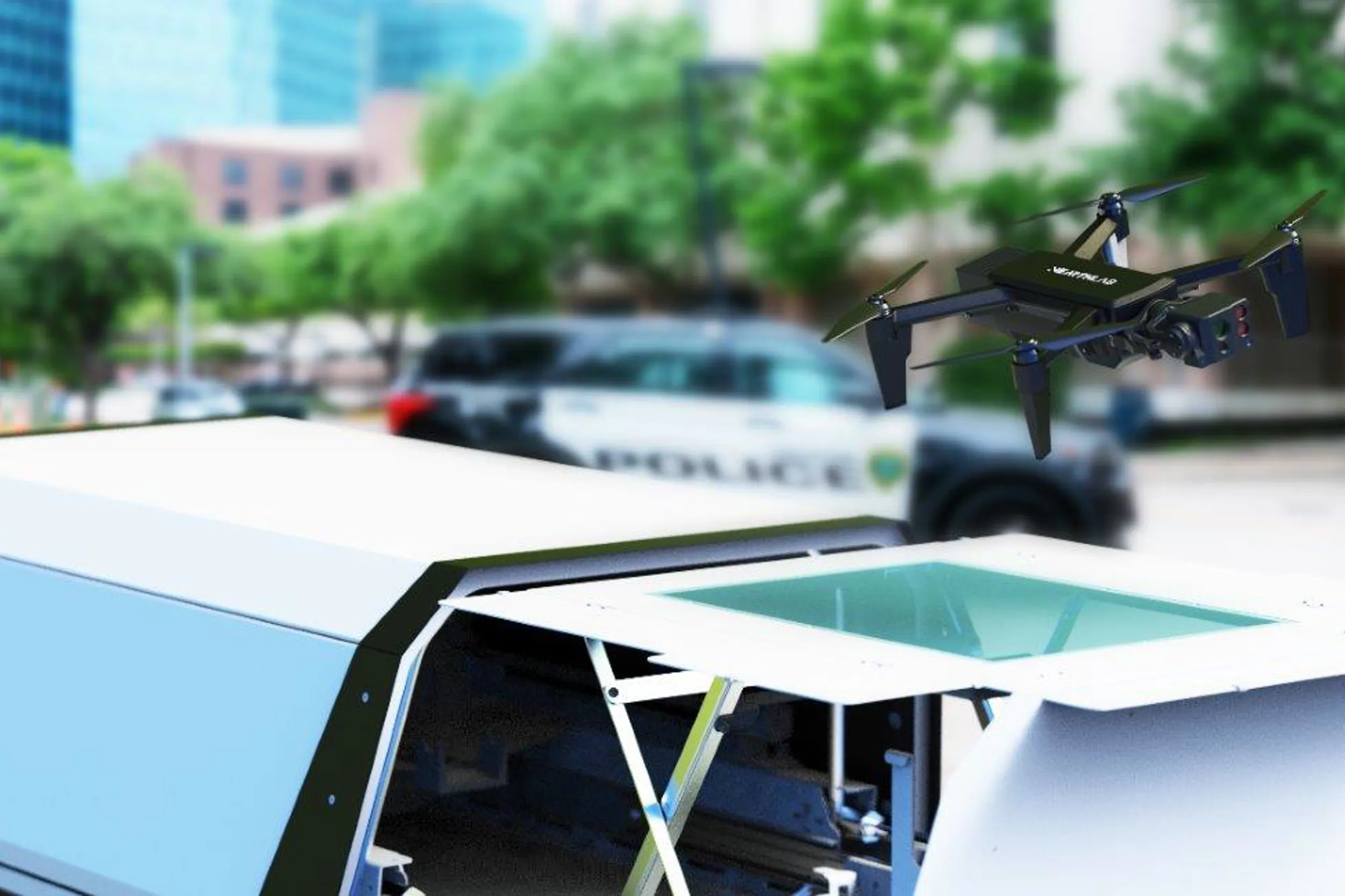 Station for drone first responder